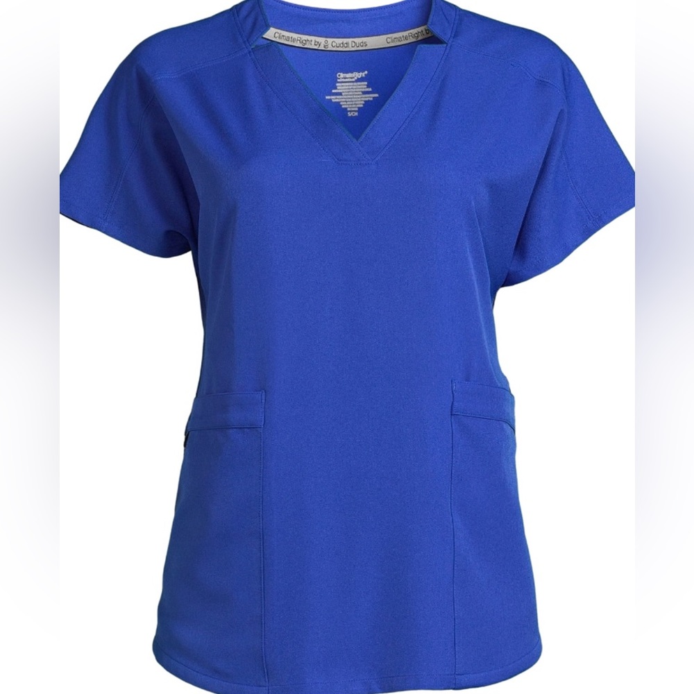 NWT Cuddle Duds Comfort Right Scrub Top